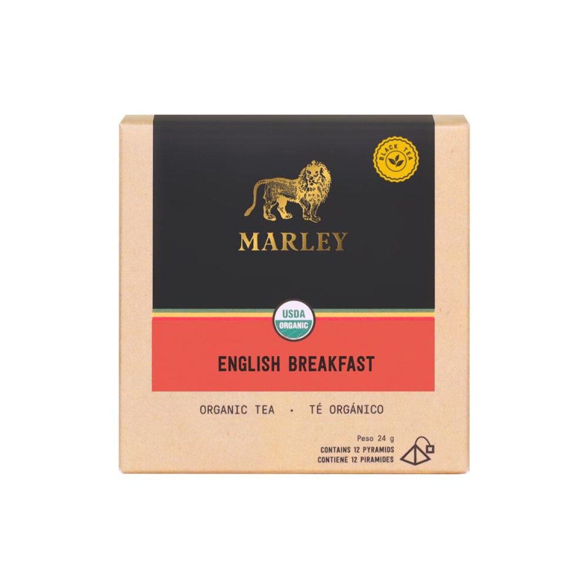 TÉ NEGRO PYRAMID MARLEY, 12 UNIDADES 