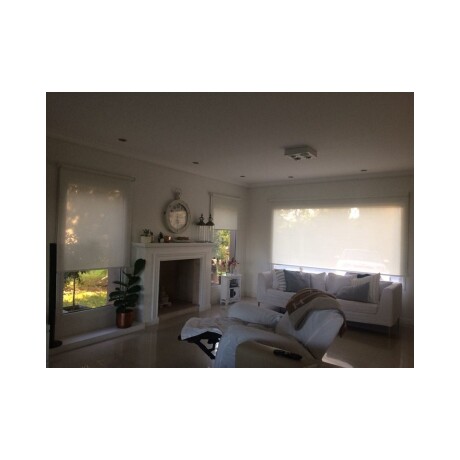 Cortina Roller Rustica Lumax 1.0x2.0mts Blanco