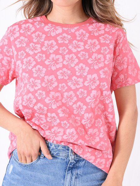 REMERA HAWAII ROSADO