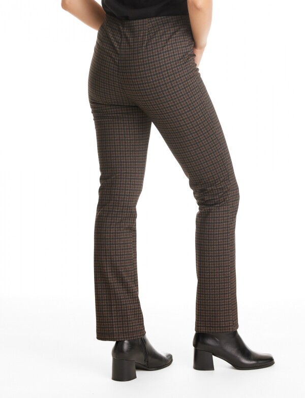 Pantalon Total Stretch MARRON/MULTI