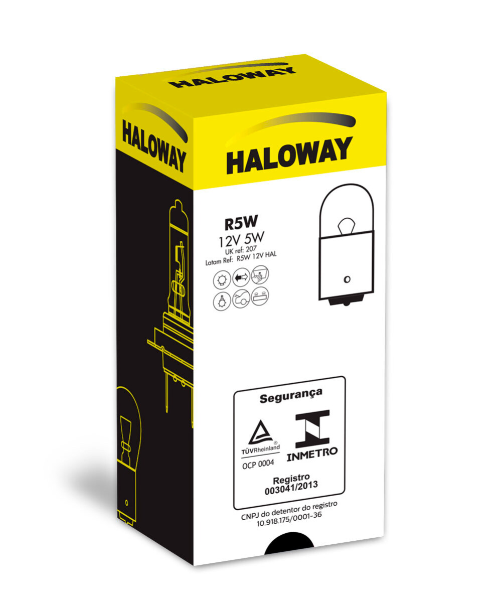 LAMPARA COMBO 10 LAMPARAS R5W 12V HALOWAY 