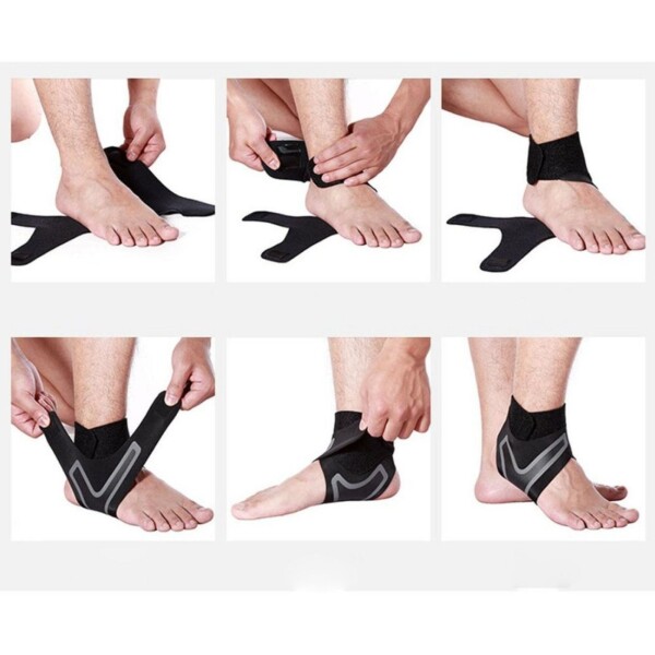 Tobillera Ajustable En Neopreno Minimiza Riesgo De Lesion Variante Talla M