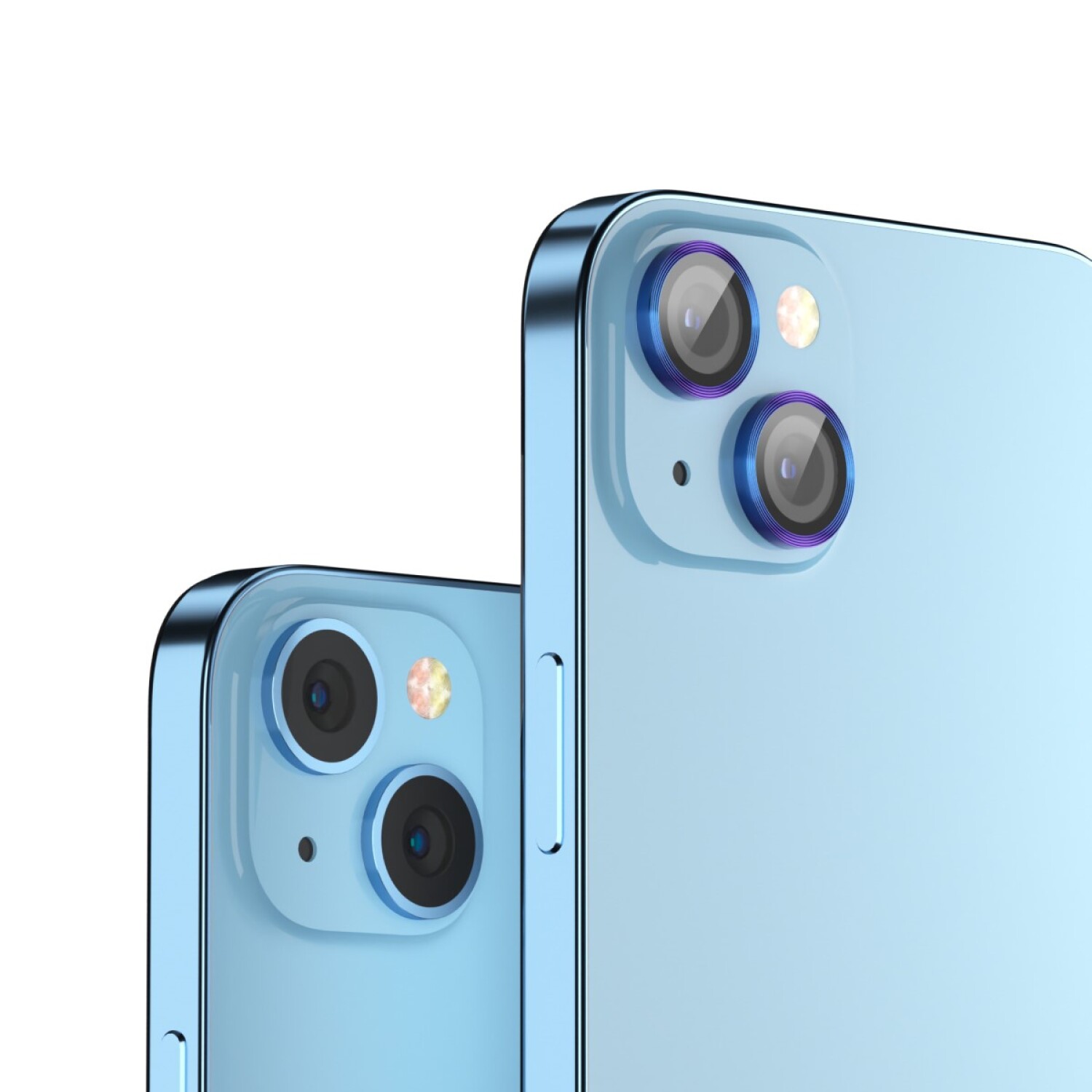 GENERICO Protector De Camara Para iPhone 14 Normal - 14 Plus- Azul
