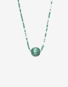 Collares Cortos Acrilico Collar Corto Resina Y Beads - Acqua Petroleo