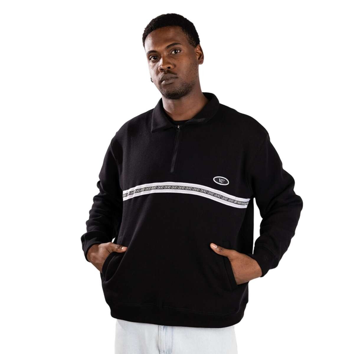 Buzo Rivvia Social Member 1/4 Zip - Negro 
