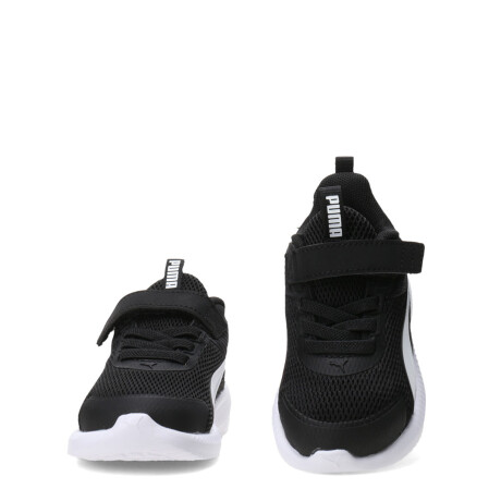 Championes de Niños Puma Flyer 4 Ac+ Infantil Negro - Blanco