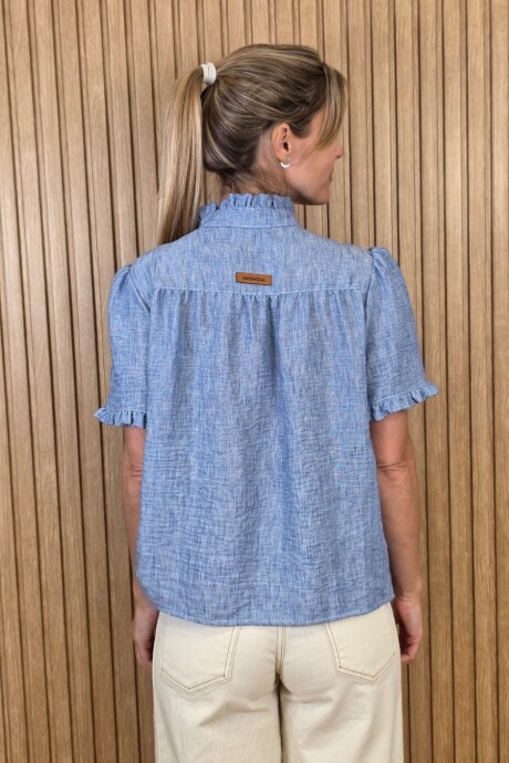 Camisa Magui Azul Melange