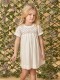 Vestido Nido De Abeja Blanco
