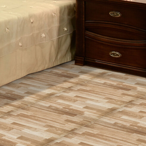 Ceramica Tipo Parquet Brillo 56X56Cm Piso GAMAS DE MARRON