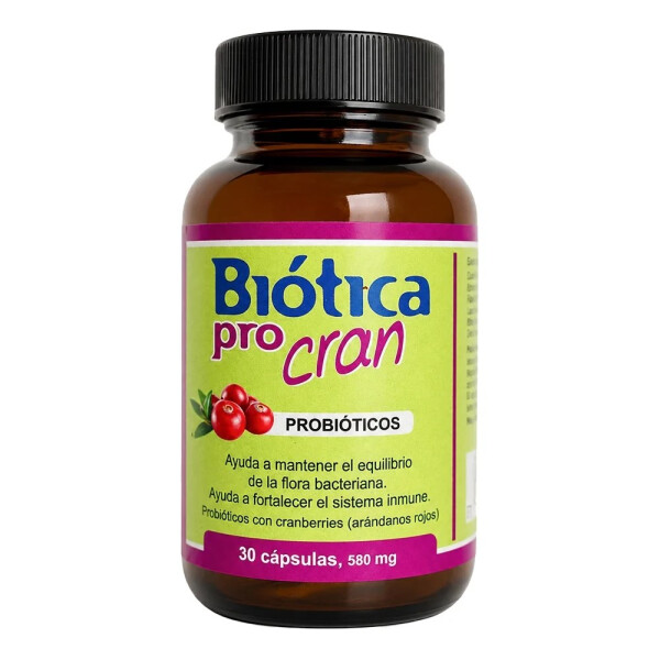 Biótica Cran Haymann | Probióticos con Cranberries y Vitamina C | 30 Cápsulas Biótica Cran Haymann | Probióticos con Cranberries y Vitamina C | 30 Cápsulas