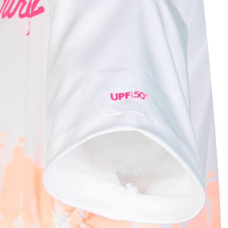 Camiseta Boxy Tee Cinched Draw de Niña Blanco