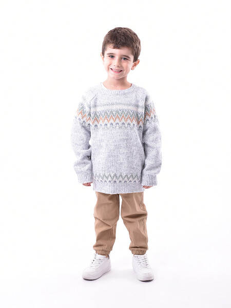 SWEATER VICENZO GRIS