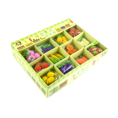 GOMA BORRAR FRUTAS Y VERDURAS 21--33GR 2-4.5CM 12 DISEÑOS GOMA BORRAR FRUTAS Y VERDURAS 21--33GR 2-4.5CM 12 DISEÑOS