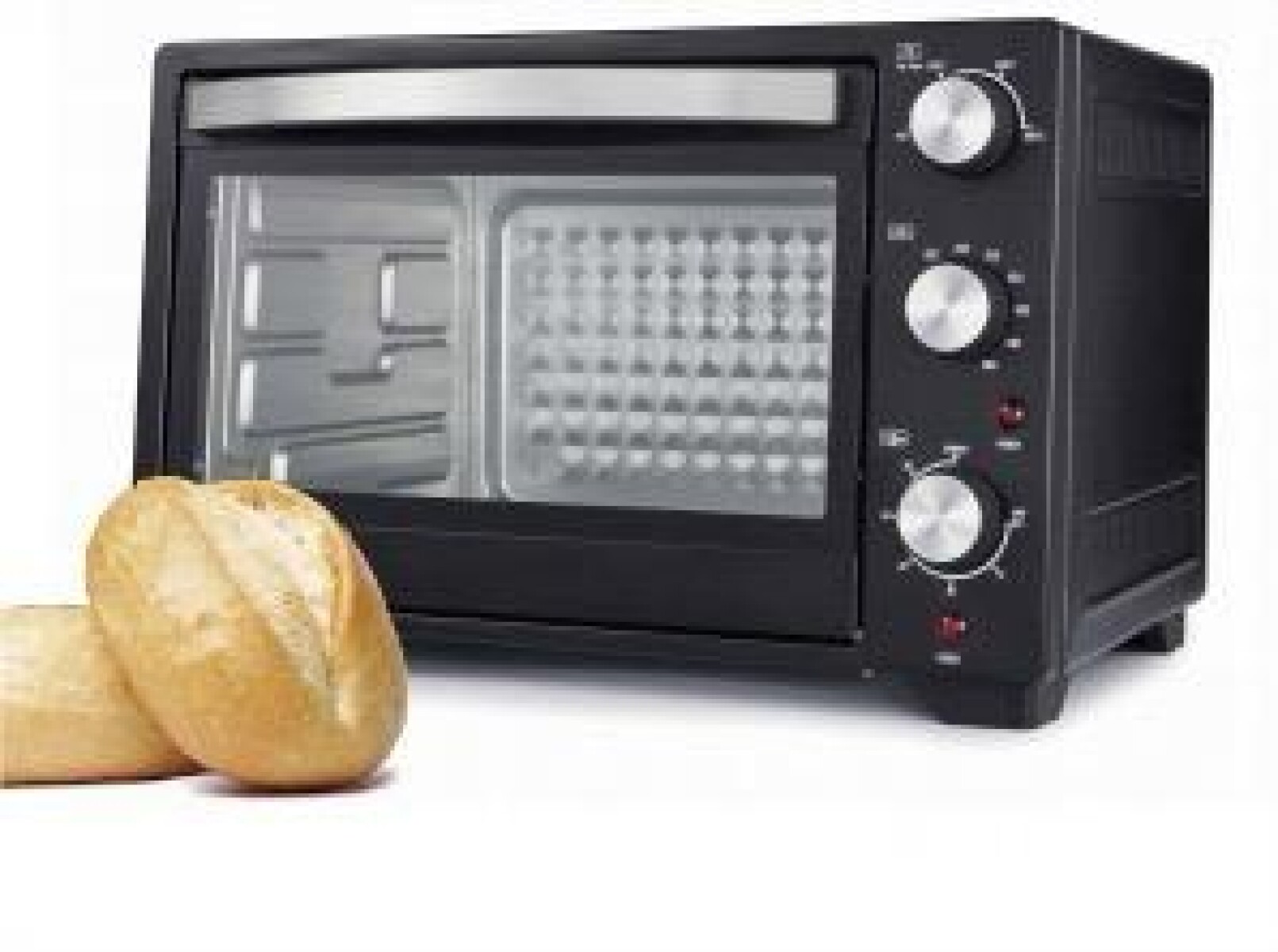 Horno Eléctrico NICS 30 Litros 1600W Grill Timer Temperatura Negro 