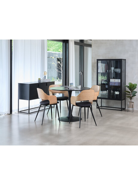 Vitrina VIRUM 2 puertas negro Vitrina VIRUM 2 puertas negro