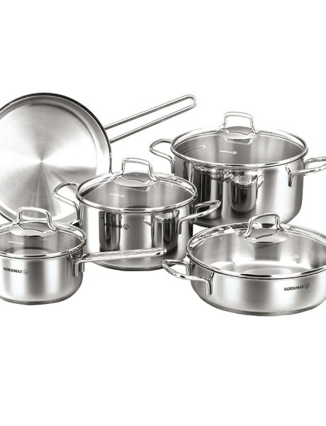 JUEGO DE BATERIA 9 PIEZAS PERLA KORKMAZ JUEGO DE BATERIA 9 PIEZAS PERLA KORKMAZ