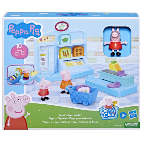 Set Peppa Pig en el Supermercado 2 Figuras y 8 Accesorios 001