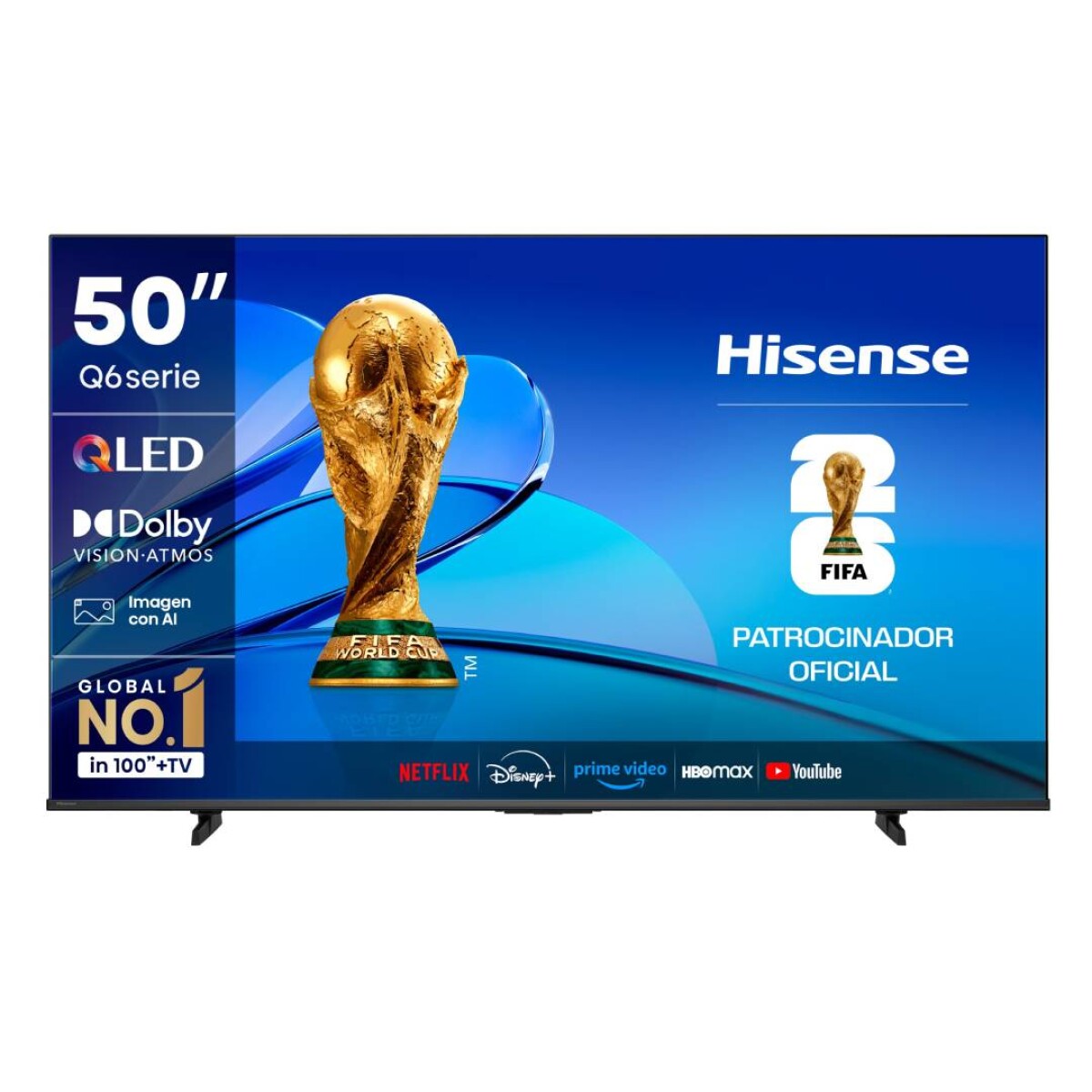 Smart TV Hisense 50 QLED 4K VIDAA - 50Q6QV 