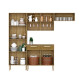 Mueble Cocina Nala 221cm Modular 8 Puertas Freijó Premium Mueble Cocina Nala 221cm Modular 8 Puertas Freijó Premium