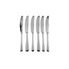 SET CUCHILLO PLATEADO 6PZAS Unica