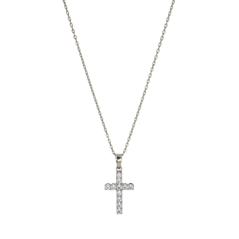 Dije cruz - Plata 925 - zirconias - CP4669 conpiedra