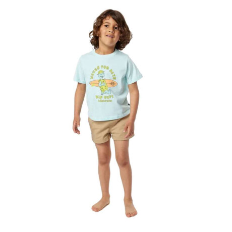 Remera MC Rip Curl Tube Town Waves Tee Celeste
