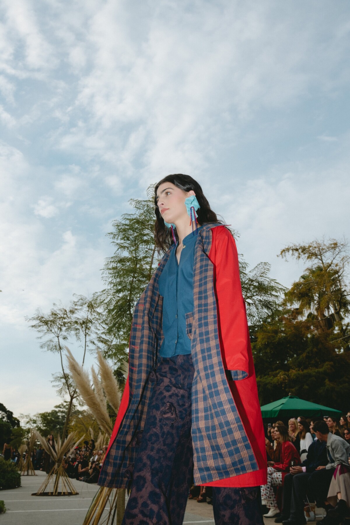 Garden Coat Rojo / Azul