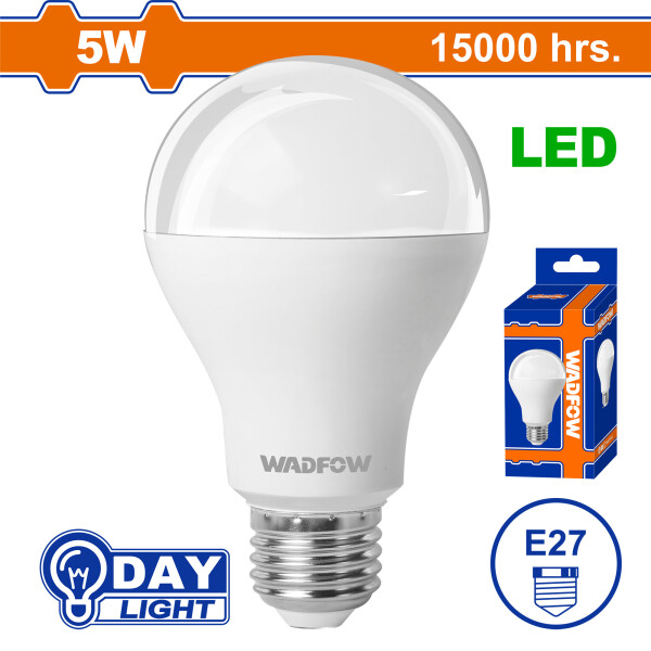 LAMPARA LED E27 LUZ FRIA WADFOW 5W WDN15051 BULBO LAMPARA LED E27 LUZ FRIA WADFOW 5W WDN15051 BULBO