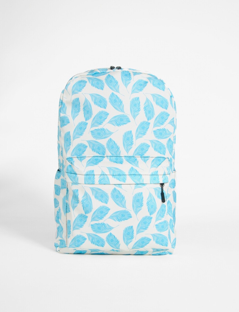 Mochila estampada - Mujer - CELESTE 