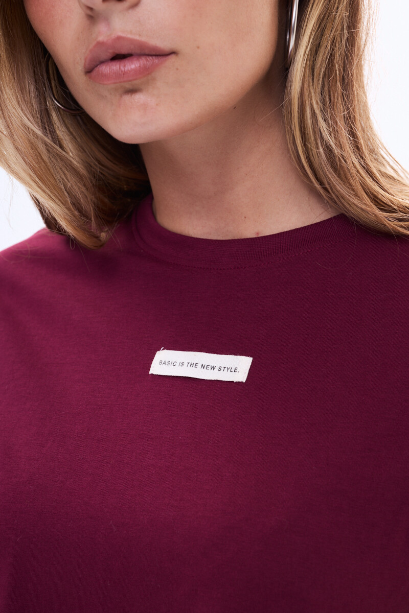 Remera manga larga Freya Bordeaux