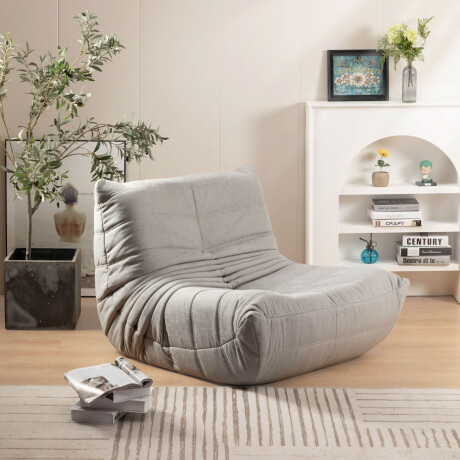 SOFÁ INIDIVIDUAL 1 CUERPO TELA GRIS AKIVA