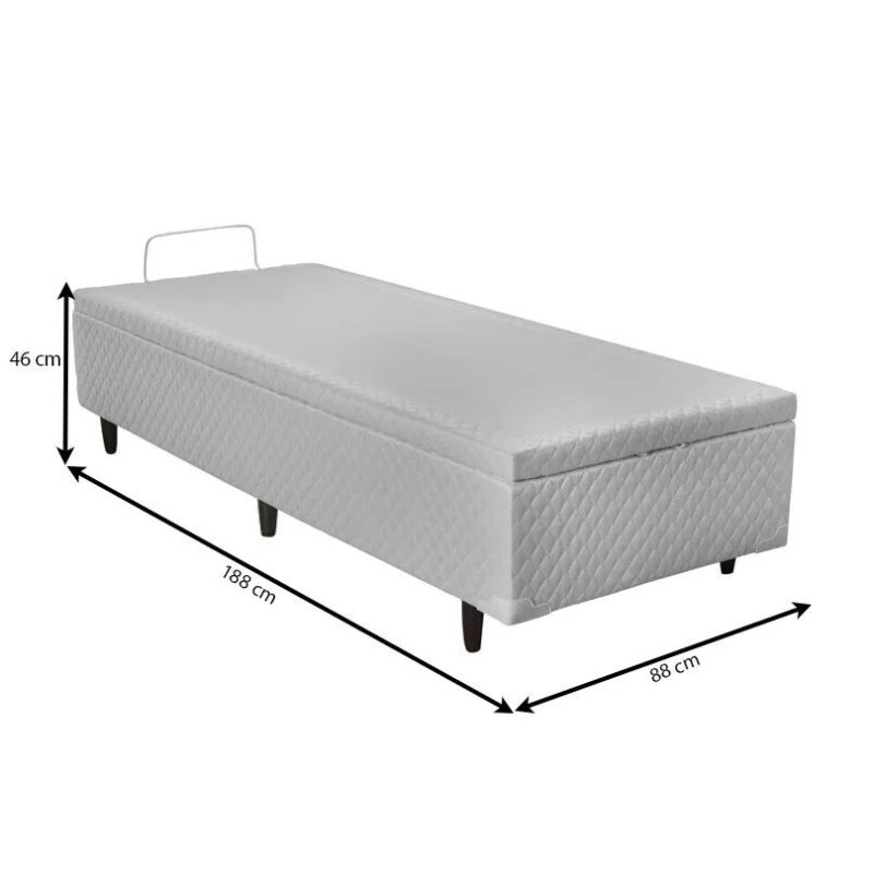 Box base Con Baúl para colchón de 1 plaza 90cms x 1.90mts - SIN COLCHÓN Box base Con Baúl para colchón de 1 plaza 90cms x 1.90mts - SIN COLCHÓN