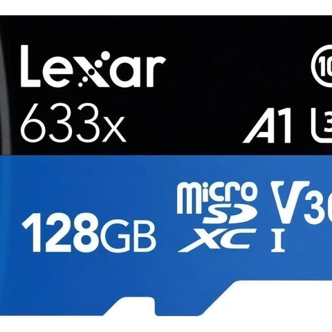 Tarjeta Microsdxc 128 Gb Uhs-i 100 Mb/s Con Adaptador Sd TARJETA MICRO SD LEXAR 128GB 633X