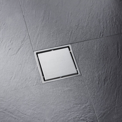 GRIFERIA DESAGÜE SATINADO HORIZONTAL 15X15 CM BAÑO 000
