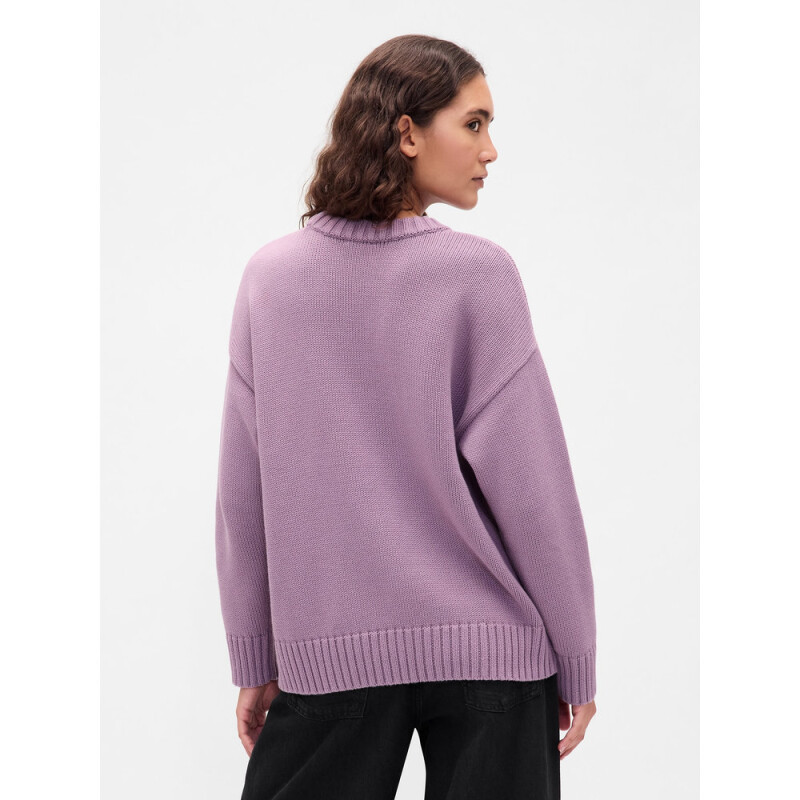 COTTON OS BF CREW PO AMETHYST