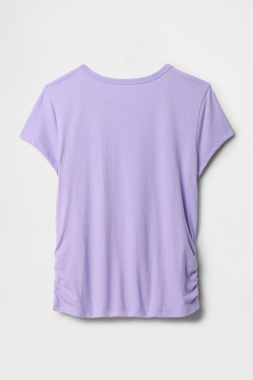 Remera Logo Gap Niña Warm Violet 568