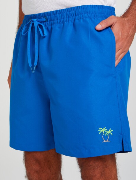 SHORT MASCULINO CON SUSPENSOR AZUL