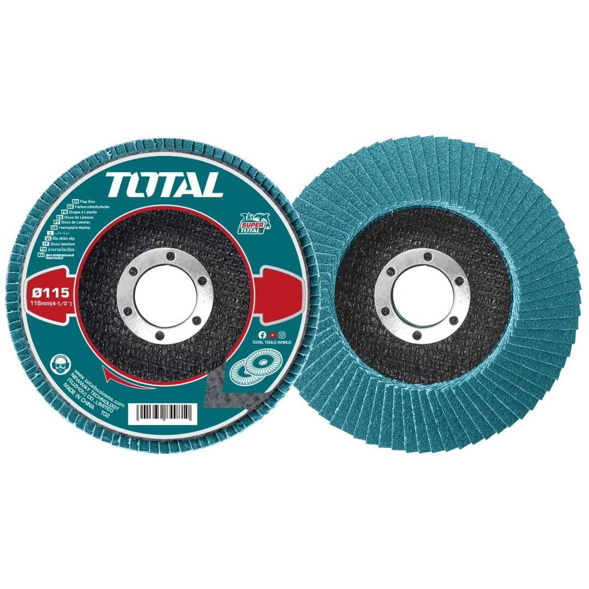 Disco Flap Para Amoladora 4.1/2" Grano 40 