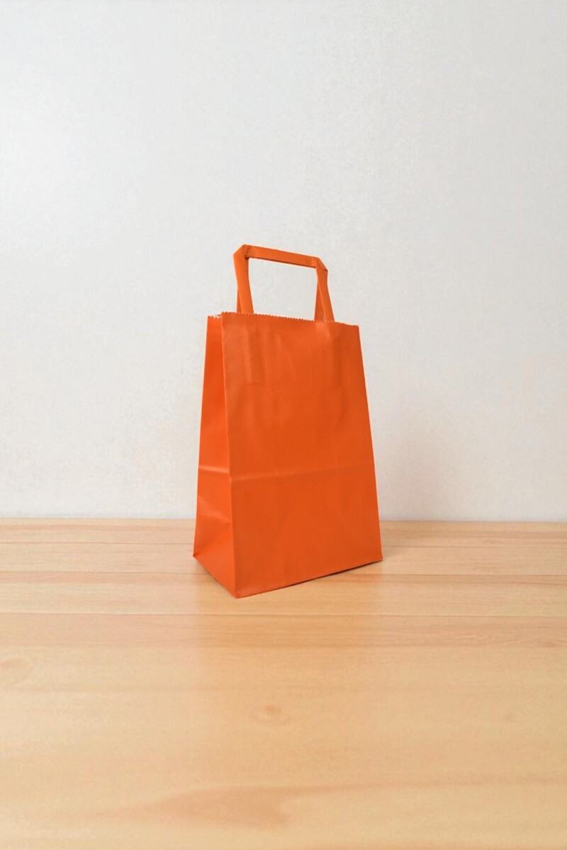 Bolsa lisa acuario 14x08x20 cm - NARANJA 