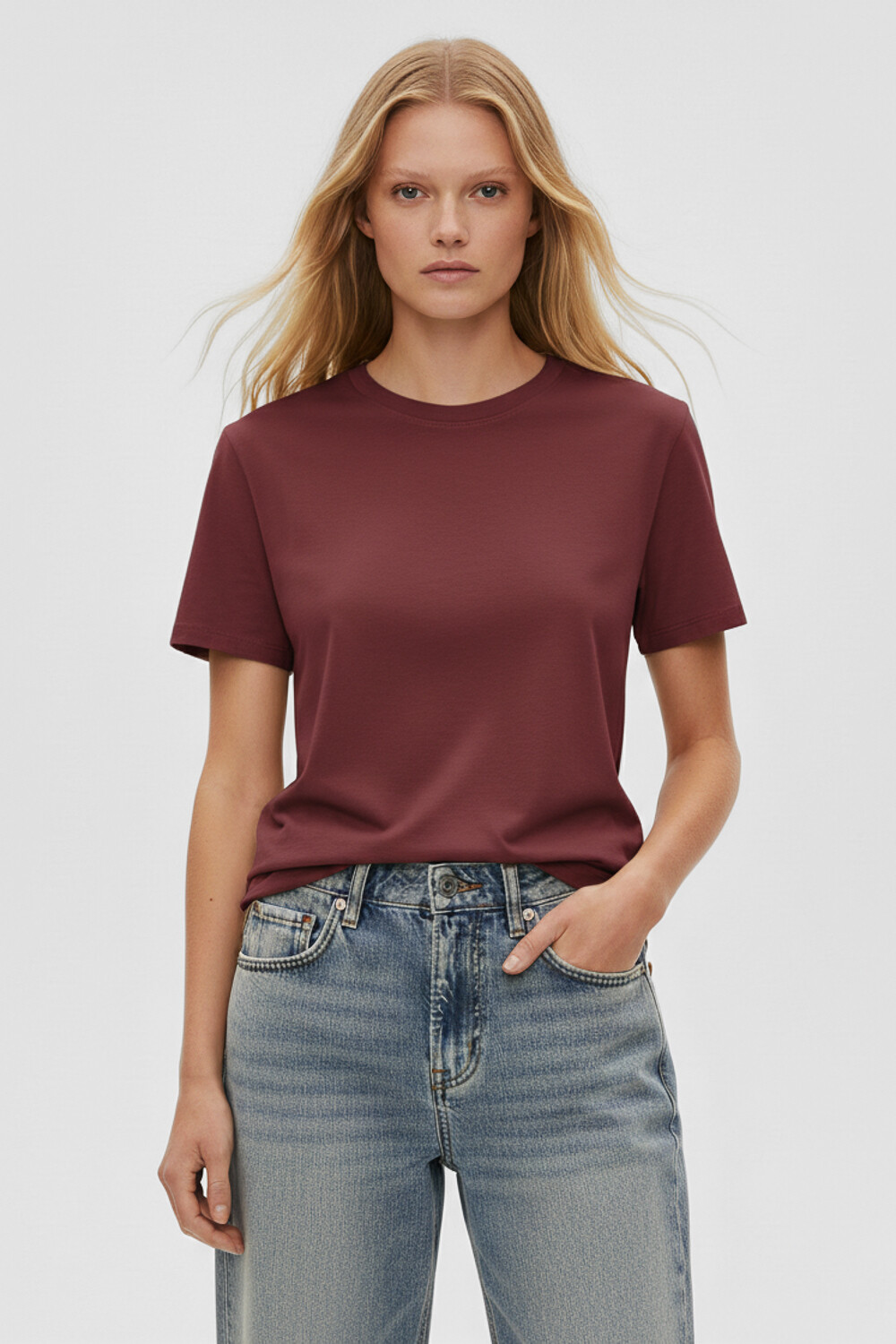 Remera Jocoss Cereza Oscuro