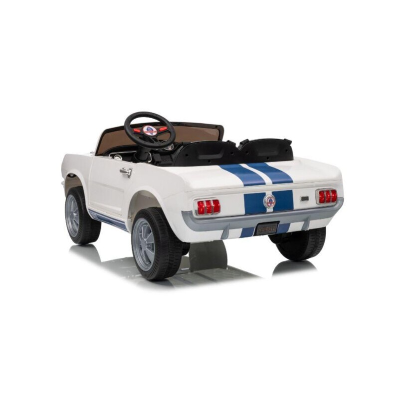 Auto a bateria infantil Shelby GT350 blanco Auto a bateria infantil Shelby GT350 blanco