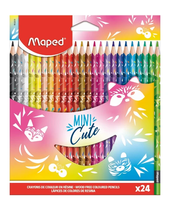 LÁPICES MAPED COLOR´PEPS MINI CUTE X24 Único