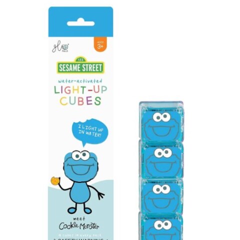 Set 4 cubos Glo Pals iluminados activados por agua COOKIE