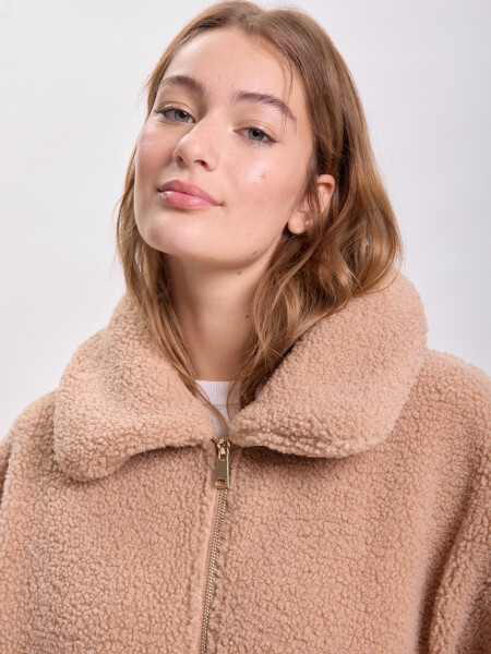 Campera sherpa Beige