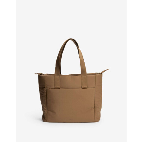 Cartera Shopper Nylon Marron beige