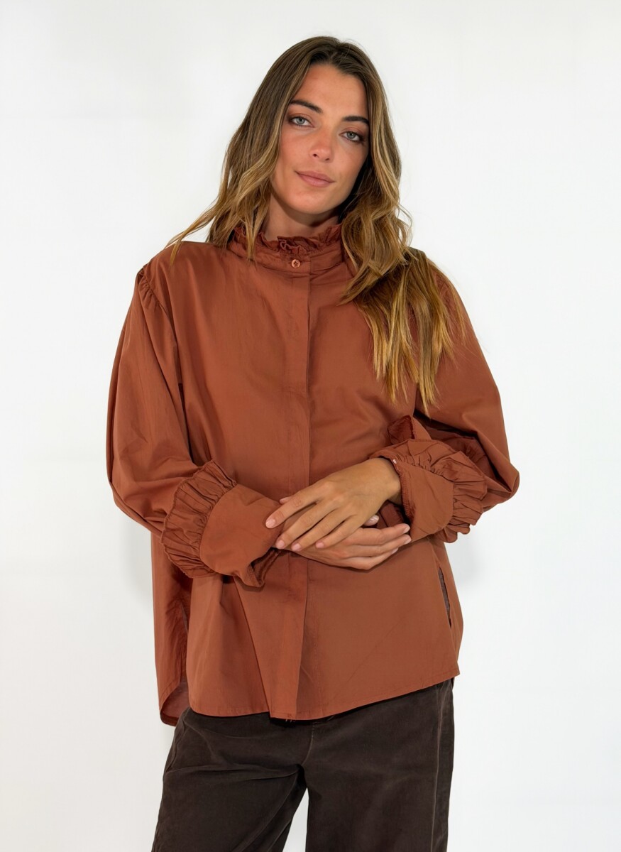 CAMISA CELINA - TERRACOTA 
