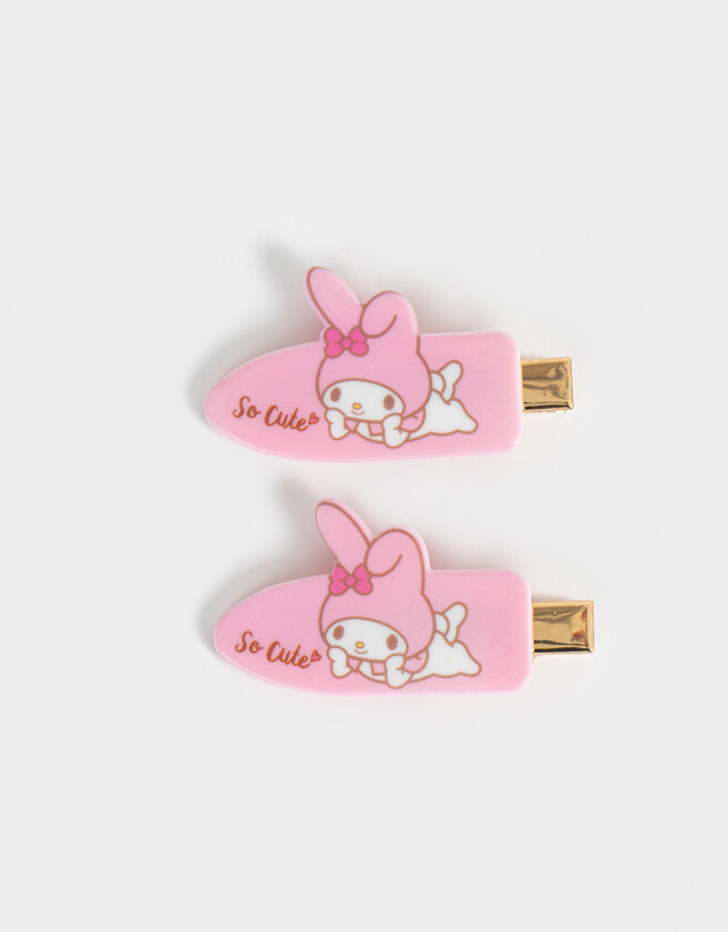 Hebillas Infantiles Licencias Set De Piquitos "my Melody" - Rosa Claro