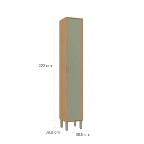 Armario despensa 1 puerta Color Alecrim
