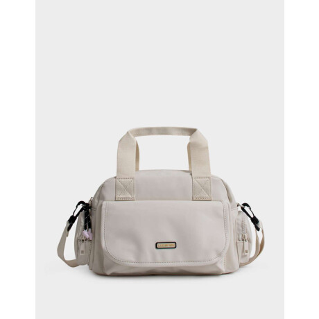 Cartera Bowling Engomada Marron Beige