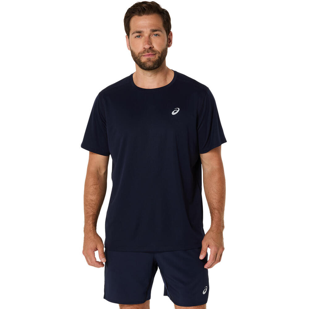 Polo Running Asics Silver SS Top Hombre Midnight